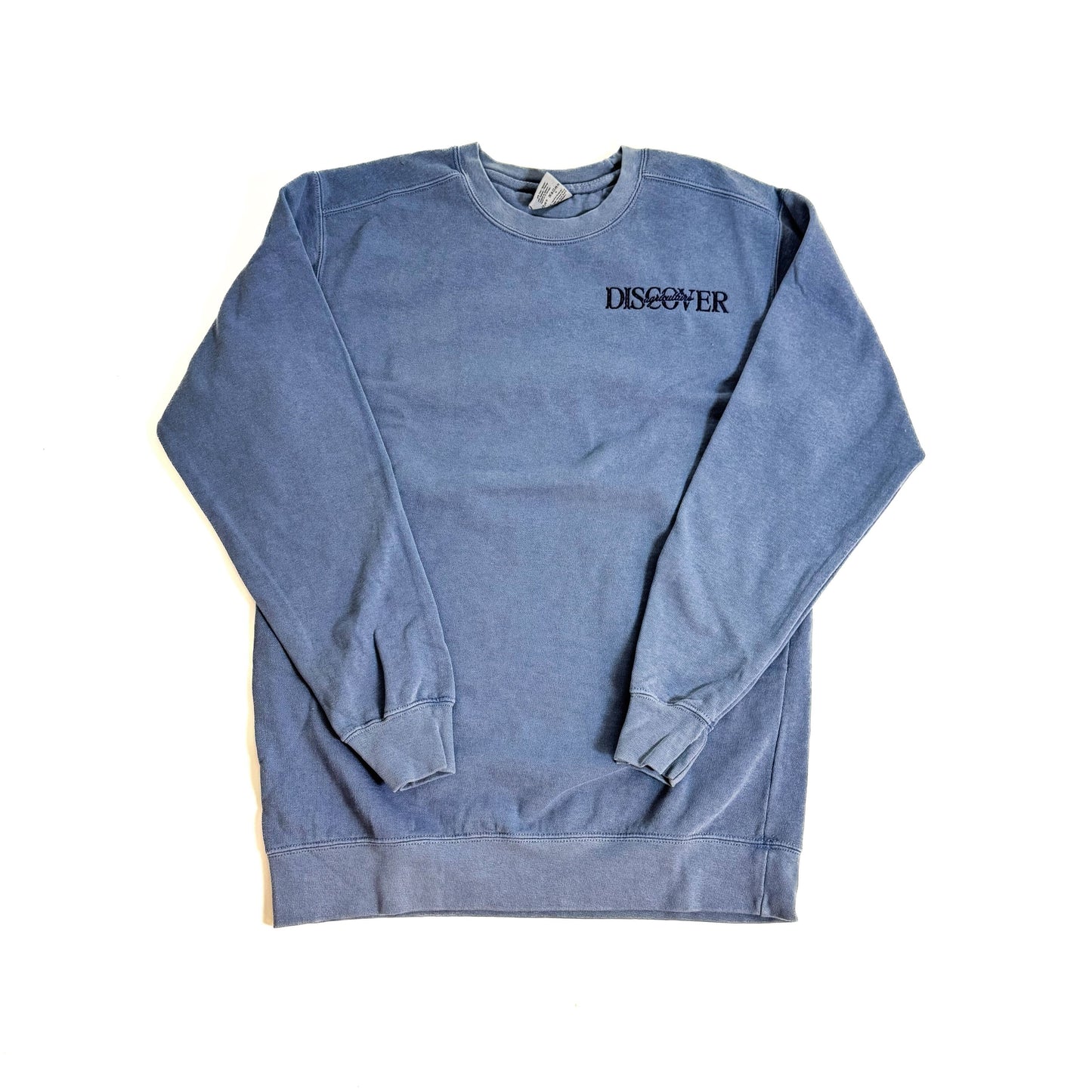 Discover Agriculture Embroidered Sweatshirt - Blue Jean