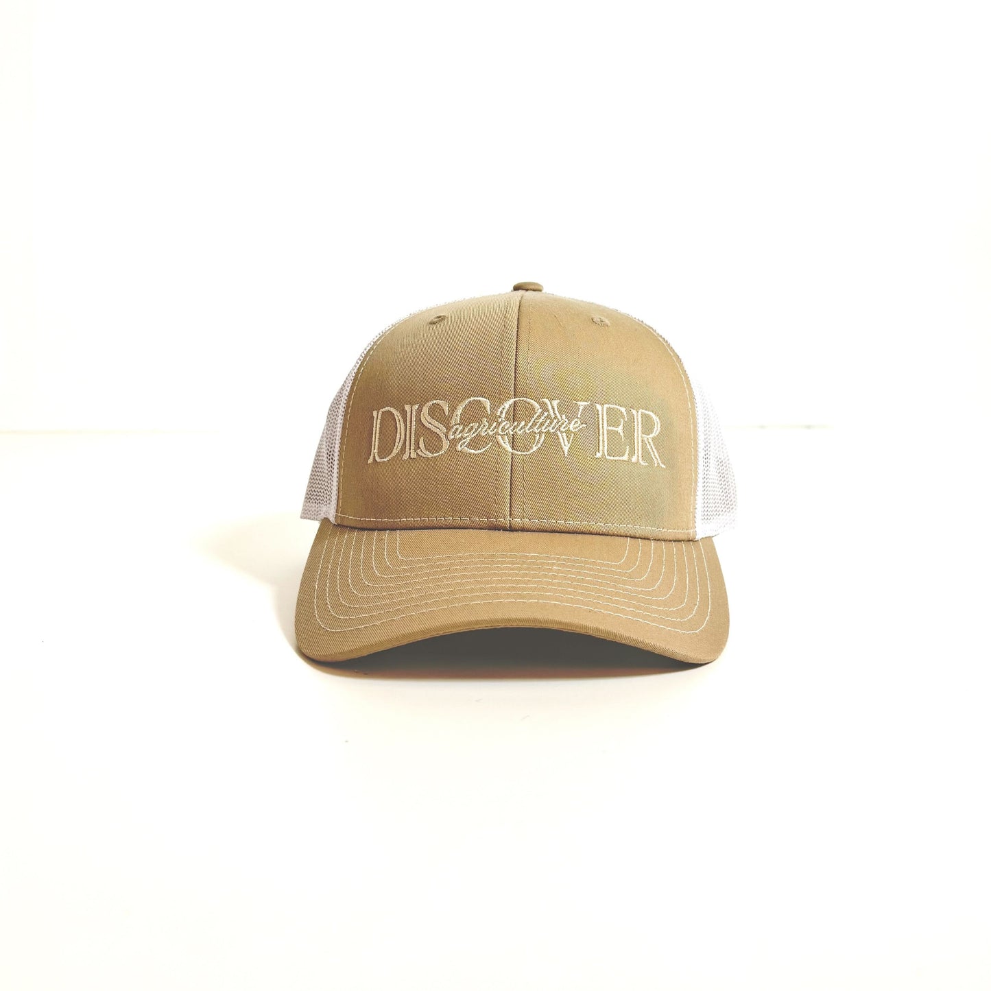 Discover Agriculture Trucker Hat - Khaki/White